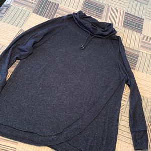 Chelsea & Theodore Navy Cowl neck tunic
